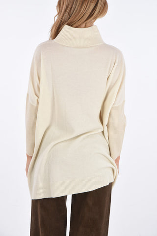 STUDIO Wool and Silk Oversized SILVA sweater