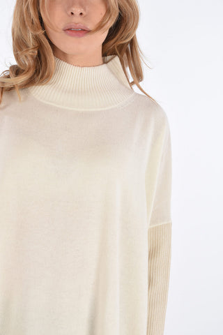 STUDIO Wool and Silk Oversized SILVA sweater