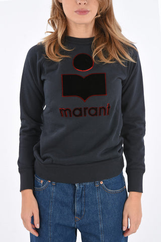 ETOILE Crew-neck MILLY Sweatshirt with velvet embroidery