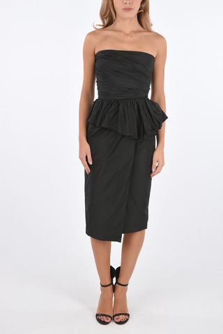 Strapless MATTEO Sheath Dress with Ruffle