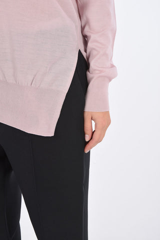 maglia scollo a V in lana vergine