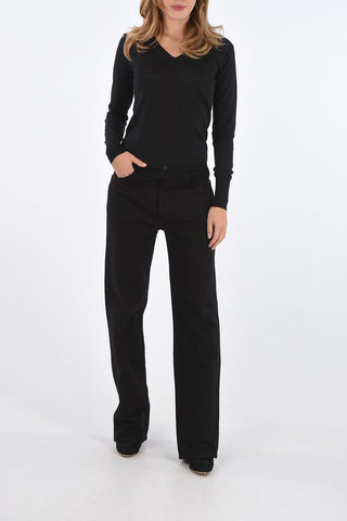 Maglia Collo a V in Lana Merino