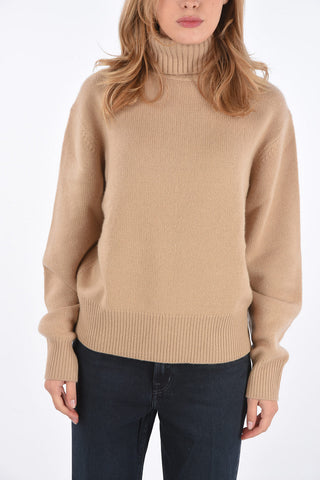 maglia a collo alto in cashmere