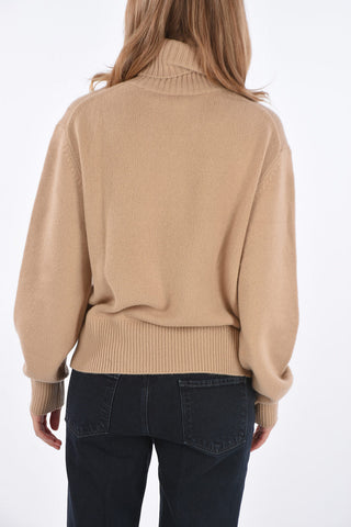 maglia a collo alto in cashmere