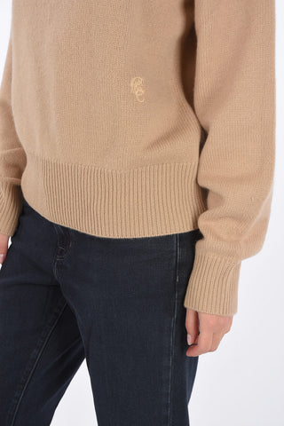 maglia a collo alto in cashmere