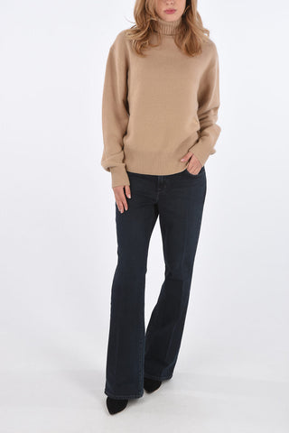 maglia a collo alto in cashmere