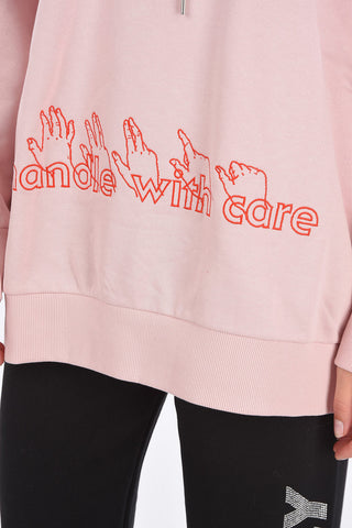 embroidered hoodie sweatshirt