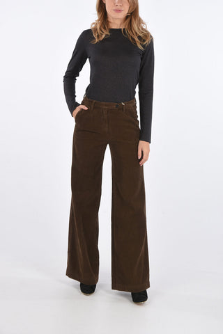 corduroy LAMNA high-rise waist palazzo pants