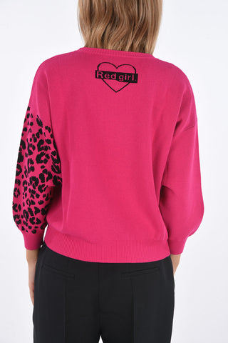 Tiger Embroidered Crew-neck Sweater