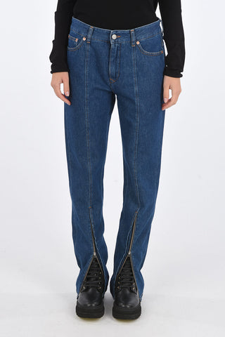 MM6 Straight fit jeans with ankle zip
