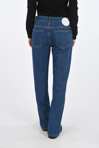 MM6 Straight fit jeans with ankle zip