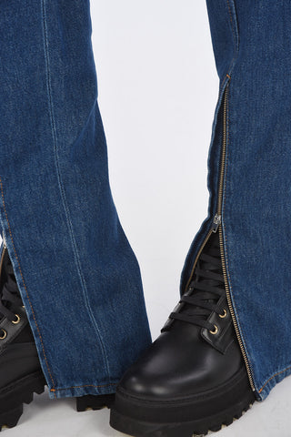 MM6 Straight fit jeans with ankle zip