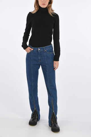 MM6 Straight fit jeans with ankle zip