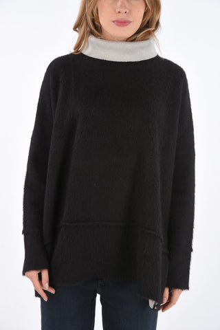 Oversized turtle-neck sweater