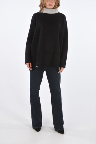 Oversized turtle-neck sweater