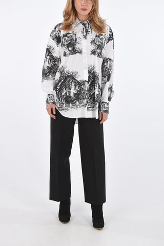 printed long sleeve shirt