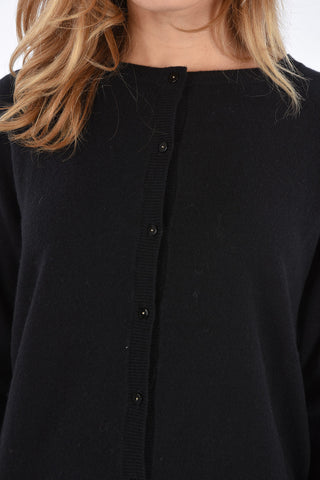 STUDIO wool and cashmere crew-neck cardigan