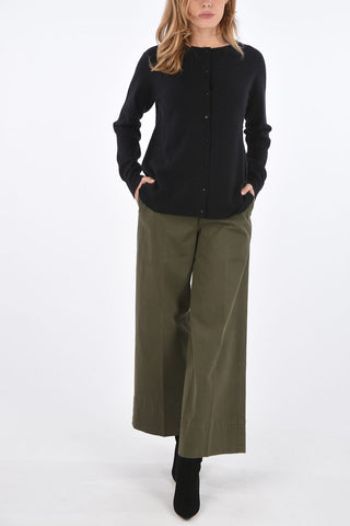 STUDIO wool and cashmere crew-neck cardigan