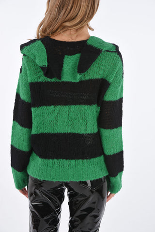 awning striped crew-neck sweater