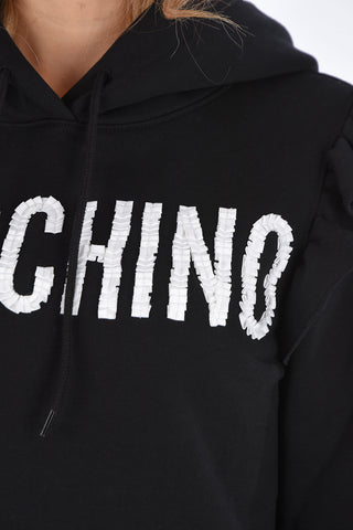 COUTURE! Felpa con ricamo ed Logo