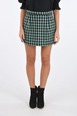 shephard's check skort