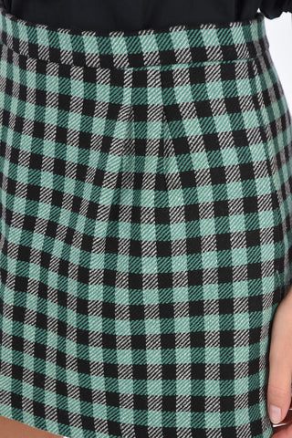 shephard's check skort