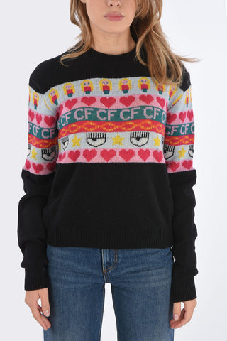 Embroidered Crew-Neck Sweater