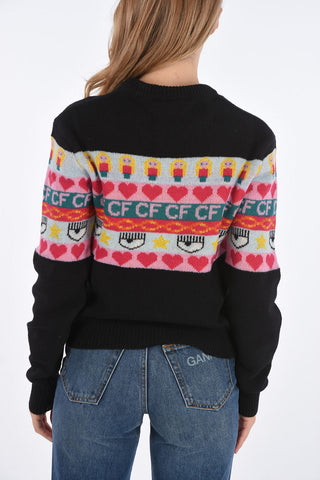 Embroidered Crew-Neck Sweater