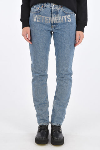 straight fit jeans with rhinestone embellished detail