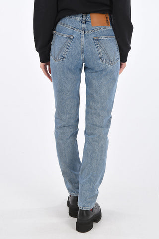 straight fit jeans with rhinestone embellished detail