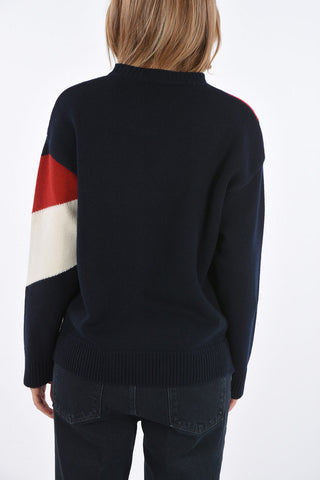 virgin wool and cashmere crew-neck sweater