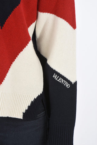 virgin wool and cashmere crew-neck sweater