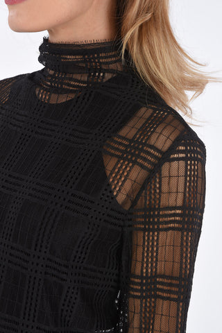 asymmetric sheer maxi top