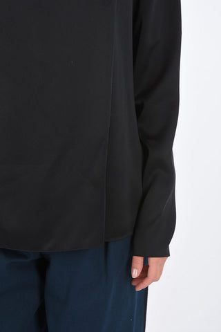 MM1 Satin Draped Blouse