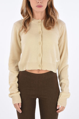 cashmere cropped cardigan