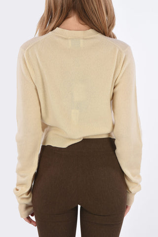 cashmere cropped cardigan