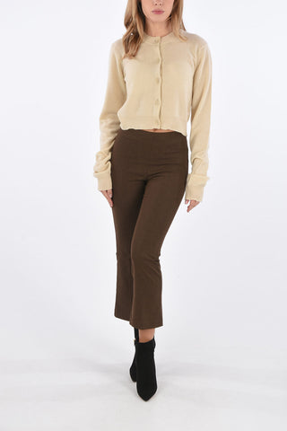 cashmere cropped cardigan