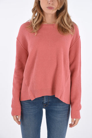 Asymmetrical Crew-neck Sweater