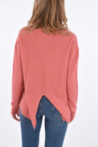 Asymmetrical Crew-neck Sweater