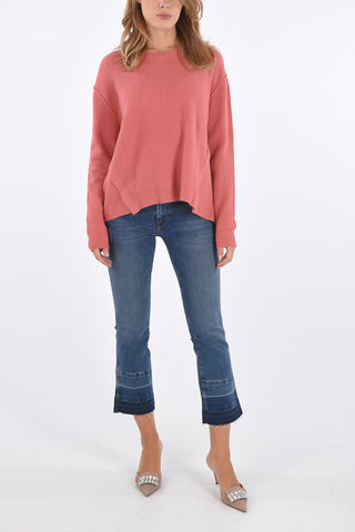 Asymmetrical Crew-neck Sweater