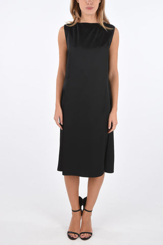 MM1 Satin Sleeveless Midi Dress
