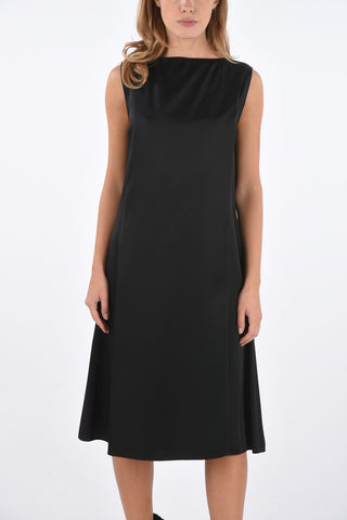 MM1 Satin Sleeveless Midi Dress