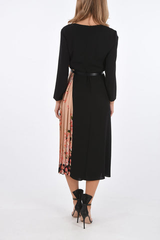 Vestito GILLY Bicolore con Gonna Plissettata