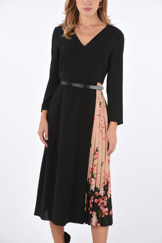 Vestito GILLY Bicolore con Gonna Plissettata
