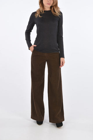 glittered crew-neck sweater