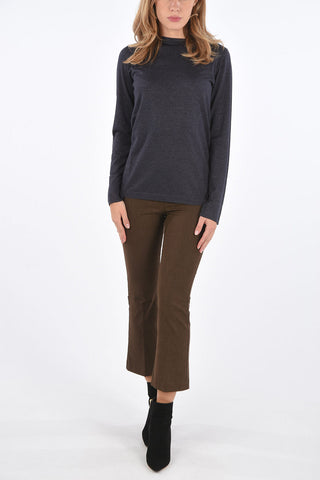 glittered crew-neck sweater