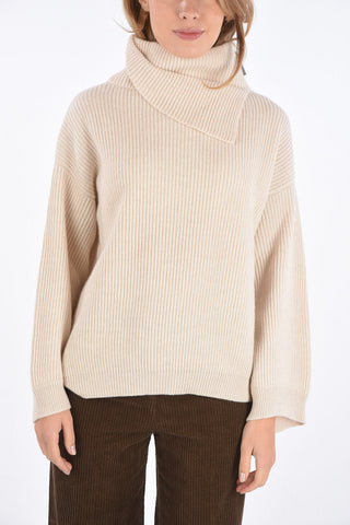 Maglia oversized a costine