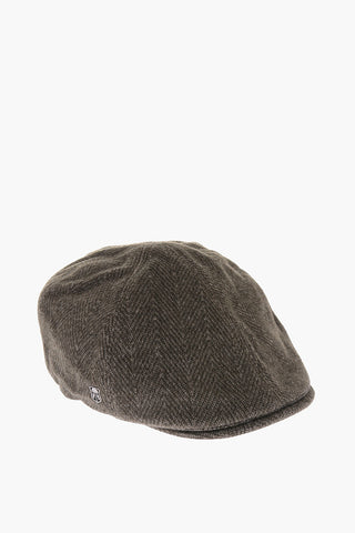 Twill Wool Flat Cap