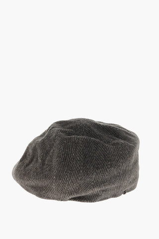 Twill Wool Flat Cap