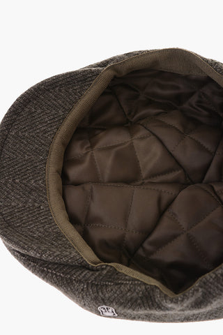 Twill Wool Flat Cap